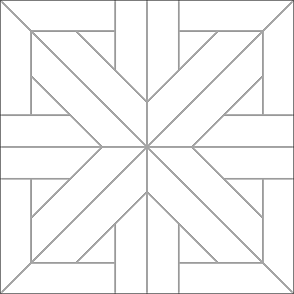 Parquet Mosaic Marginal White